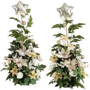 Ling's Moment Champagne Christmas Large Freestanding Flowers