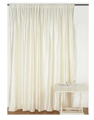 Ivory Curtain Backdrop (8x8')