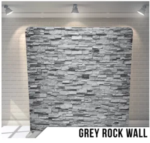 Grey Rock Wall Stretch Fabric (8x8')