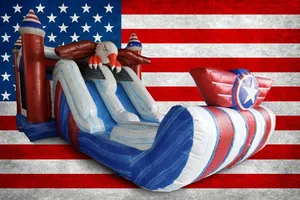 250 years! All American Combo Bounce House, Dry Only, (New & Now Available)