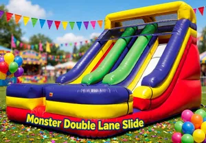 18ft Monster Double Lane Slide (Dry Only)