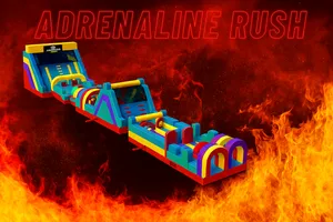 The 90ft Adrenaline Rush Obstacle Course - Free Setup - (New & Now Available)