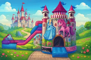 Joy Joy Princess Castle Wet/Dry Combo (New & Now Available)