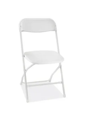 White Celebration Plastic Folding Chair