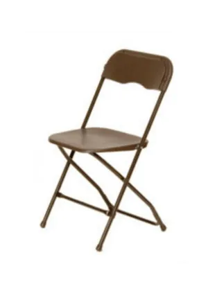Brown Celebration Plastic Folding Chair