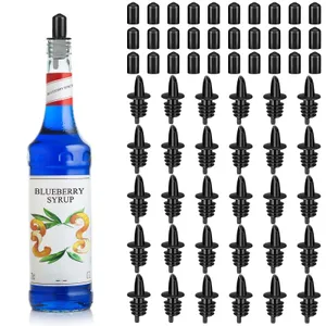 Sno Cone Syrup Bottles w/ Spouts & Dust Cover