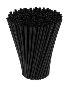 Slush Strohhalme schwarz (100er Set)
