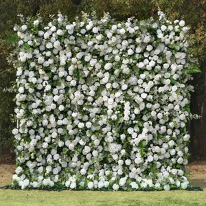 Ivory White Garden 5D Floral Wall 