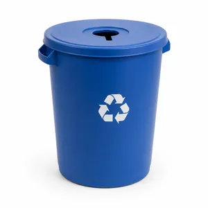 Commercial Recycling Bin with Lid