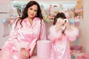 Luxury Pink Satin Pajamas