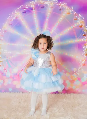 Chloe sparkle blue dress