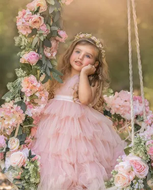 Cascade Dress Blush (R)