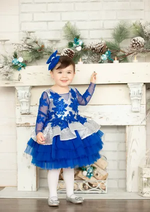 Royal blue sparkle dress