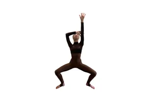 Half velvet catsuits - Brown, Keyhole OR Zip back