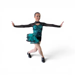 Hideaway - Emerald/Black Biketard 9904