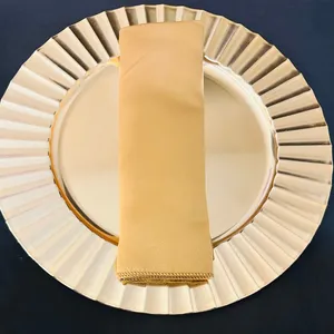 Victorian Gold Duchess Satin Napkins