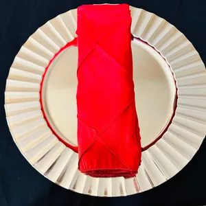 Red Bombay Pintuck Napkins