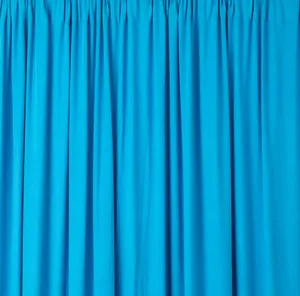 Aqua Spandex Stretch Drape Curtains