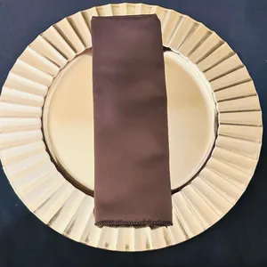 Espresso Duchess Satin Napkins