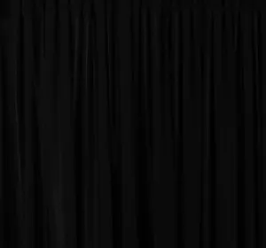 Black Spandex Stretch Drape Curtains