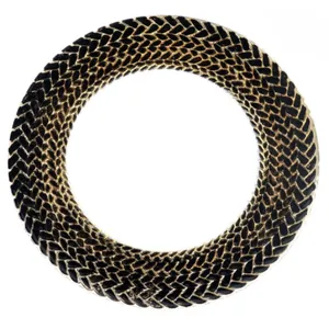 Black & Gold Glass Chargers 