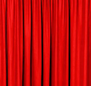 Red Spandex Stretch Drape Curtains