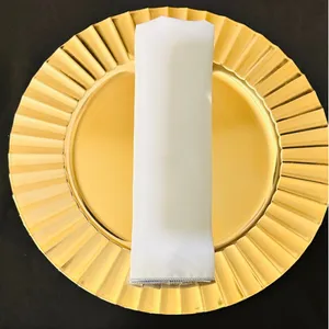 Ice Blue Duchess Satin Napkins