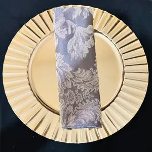 Pewter Miranda Damask Napkins