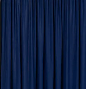 Navy Blue Spandex Stretch Drape Curtains 