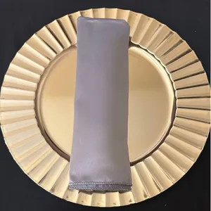 Silver Duchess Satin Napkins