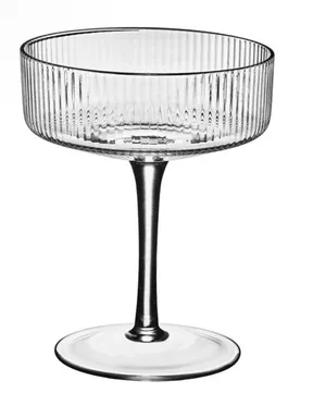 Ribbed Coup Glasses 6 oz