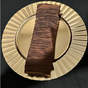 Copper Crinkle Taffeta Napkins