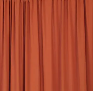 Rust Spandex Stretch Drape Curtains
