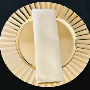 Ivory Duchess Satin Napkins