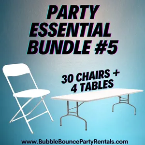 4 Tables & 30 Chairs Bundle #5 