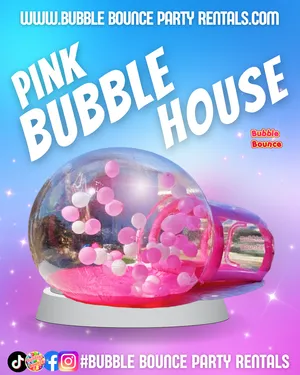 Weekly Special ! LuX Pink Bubble Bounce Bubble House