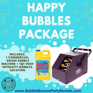 Weekly Special Happy Bubble Machine Maker + Bubble Solution Package