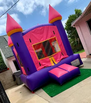 11x13 Classic Castle Pink Purple Yellow