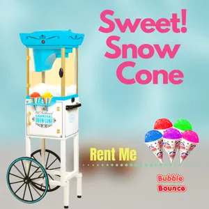 Week`s Special Snow Cone Machine + Vintage Cart- Supplies not included
