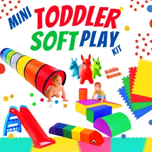 Toddler Mini Soft Play Kit - Ball Pit Not Included- Bubble Bounce Exclusive Baby Bounce Collection