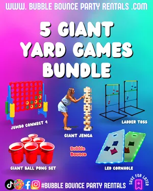 5 Giant Yard Game Bundle