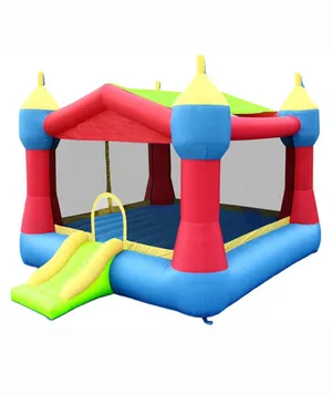 10ft Castle Bounce House - Primary Colors