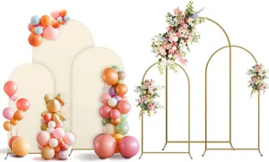 Gold Arch Backdrop Set