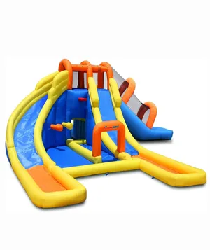 8ft Triple Waterslide & Pool