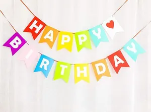 Happy Birthday Felt Banner