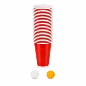 Lot 25 gobelets beerpong - rouge + 2 balles (Neuf - Vente)