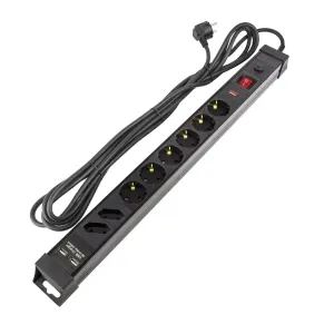 Multiprises 6 Prises + 2 USB - longueur 5m