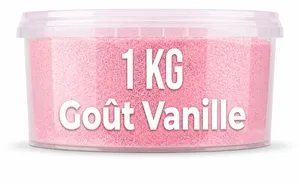 Sucre pour barbe à papa - 1 KG - Goût vanille