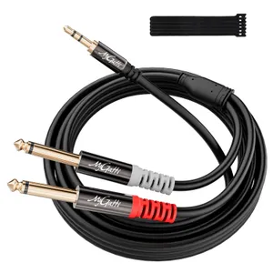 Câble Jack 3,5mm - 2x Jack 6,35mm - longueur 10m