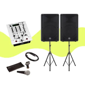 Pack sono 1000 W RMS - 2 YAMAHA  DBR15 + pieds + 1 table de mixage DX626 + 1 micro filaire
